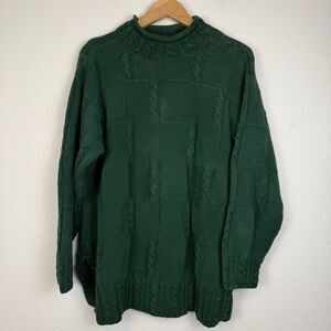 Vintage Oversized Green Yarnworks Sweater Size Large